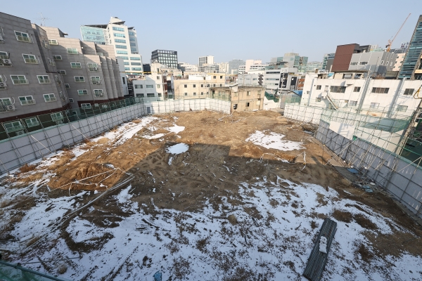 서울 성동구에 위치한 태영건설의 성수동 개발사업 부지 모습. ⓒ연합뉴스